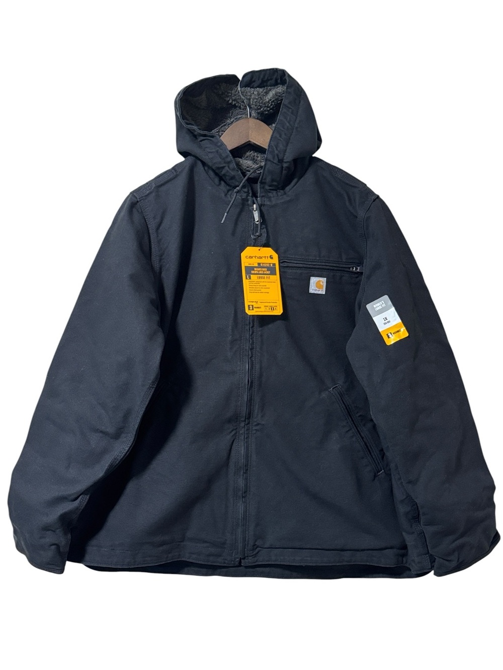 Carhartt Washed Duck Sherpa Lined Loose Fit Jacket Size 1X